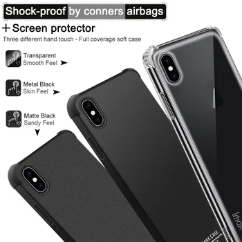 IMAK Airbag-Case Til iPhone XS Antal XR Slip modstand anti ramt Stød Soft TPU Silicone Cover
