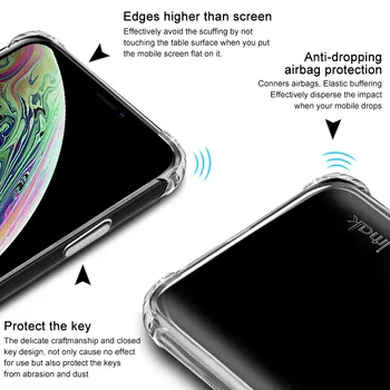 IMAK Airbag-Case Til iPhone XS Antal XR Slip modstand anti ramt Stød Soft TPU Silicone Cover