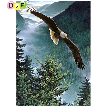DPF DIY Mountain eagle 5D home decor diamant broderi håndværk diamant maleri cross stitch håndarbejde diamant mosaik-pladsen