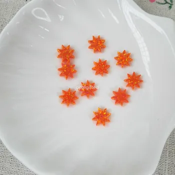 (3pcs/masse)Multicolor 10mm Syntetiske opal solsikke orange farve op31 opal blomst gøre i Kina med engros pris til halskæde