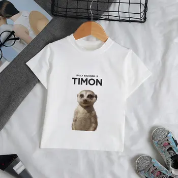 2019 Sommeren Smuk pige T-shirt Dejlige Sjove Lion Mønster Tshirt Drenge Cool Kort Ærme Toppe, Mode, Børn Tøj, 0-hals