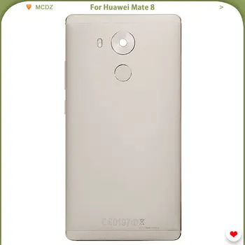 Nye Mate 8 Batteri Dæksel Til Huawei Mate 8 Telefon Tilbage Bageste Boliger Tilfælde Dække Låg + Kamera, Billede + Side-tasten + Fingeraftryk