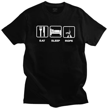 Sjove Spise, Sove Fetish Shibari Reb Bundet T-shirt Korte Ærmer Bomuld Tee BDSM Dominerende Underdanig Slave Spille Sexet Sub-Shirt