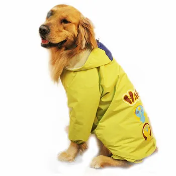 Golden retriever labrador Hund Vandtæt regnjakke hooded Jacket regnjakke Tegnefilm buksedragt til store hunde uigennemtrængelig perro