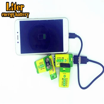 1200mAh USB-9V Genopladeligt Lipo Batteri Til mikrofon RC Kamera Drone Tilbehør Bank magt mobile phon