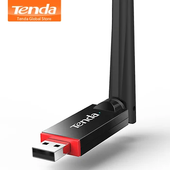 Tenda U6 300Mbps Wireless Network Adapter, USB-netværkskort, Bærbart Wi-Fi-Hotspot, 1*6dBi Ekstern Antenne, Station/SoftAP Tilstand