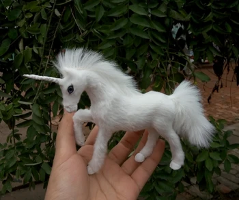 Søde simulering Unicorn toy dejlige unicorn model gave om 15x3x11cm