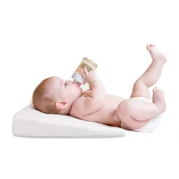 Anti-Spytte Mælk Baby Pude Trekant Hældning Baby Pude Hukommelse Skum Baby Pude Baby Fodring Pude