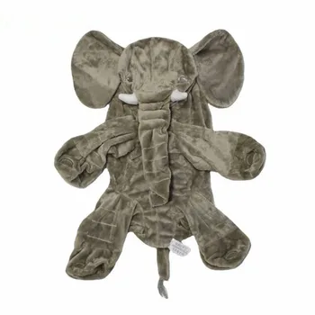 1 STK 60CM Kæmpe Elefant Hud Blød Toy Ingen PP Bomuld Plys Dyr Blød Elefant Baby Sove Pude Kids Legetøj
