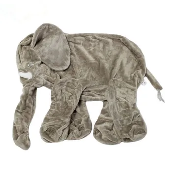 1 STK 60CM Kæmpe Elefant Hud Blød Toy Ingen PP Bomuld Plys Dyr Blød Elefant Baby Sove Pude Kids Legetøj