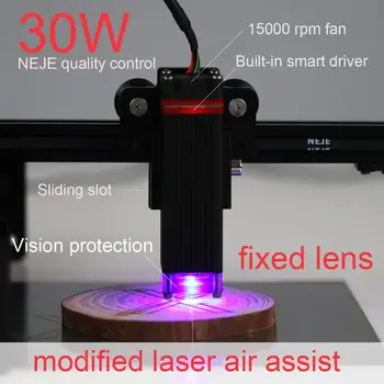 30W laser modul NEJE master 2 skære modul upgrade kit, fast brændvidde glidende focus-visual beskyttelse