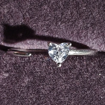 Solidt Fast Oprindelige faste produkter mode 925 sterling sølv bryllup engagement ring for kvinder Enkle Ringe R5628S