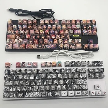 Drop 108key PBT Keycap Dye Sublimation OEM-Profil Japansk Anime Keycap For Cherry Mx Gateron Kailh Skifte Mekanisk Tastatur