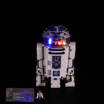 Led-Lys, der er Kompatibelt For lego 10225 star wars R2-D2 Robot 05043 byggesten Mursten Legetøj Gaver (kun lys+Batteri box)