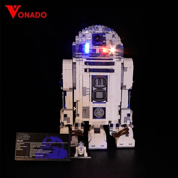 Led-Lys, der er Kompatibelt For lego 10225 star wars R2-D2 Robot 05043 byggesten Mursten Legetøj Gaver (kun lys+Batteri box)