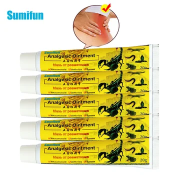 5pcs Oprindelige Sumifun ledsmerter Creme Scorpion Smertestillende Salve Stasis Gigt Gigt, muskelsmerter Salve D3475