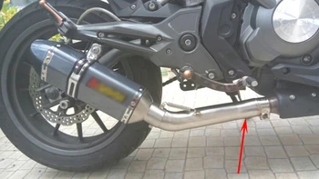 Alconstar Motorcykel Udstødning Midterste Rør, som er tilsluttet Adapteren udstødningsrøret Klemme Muffer Til Benelli 300 GS BJ300
