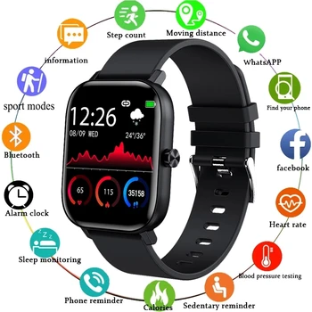 LIGE Nye Mænd, Smart Ur Armbånd Mænd, Kvinder, Sport Ur pulsmåler Sove Overvåge Bluetooth Opkald Smartwatch til telefonen