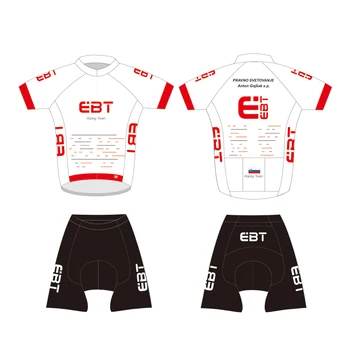 Nye stil og høj kvalitet 2017 DIY design EBT-team Cycling Jersey Pro Team korte Ærmer Tøj sæt
