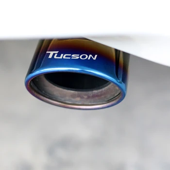 Rustfri Udstødning Tip Rør Lyddæmper Bil Styling Udstødningssystem Tip Modificeret Bil Hale For Hyundai Tucson Creta Tilbehør