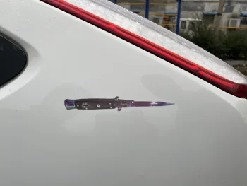 15 cm X 10 cm for Automatisk Switchblade Kniv Bil Lastbil Decal Kofanger Vindue Graffiti, Klistermærker Egnet til Køretøj