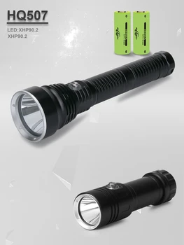 Høj lumen IPX8 Dykning Lommelygte XHP90.2 Kraftfulde led-dykning lommelygter genopladelige USB-Vandtæt lys under vandet lanterne