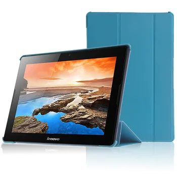 Tablet Cover til A7600 10.1 tommer Tilfældet for Lenovo Idé Fanen A10-70 A7600 A7600-h / A7600-f PU Læder Stå Beskyttende shell +pen