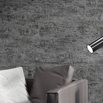Retro Nostalgisk 3D Plain Farve Cement Grå Baggrund PVC Vandtæt Nordiske Stue Tøj Butik Tapet Home Decor Roll