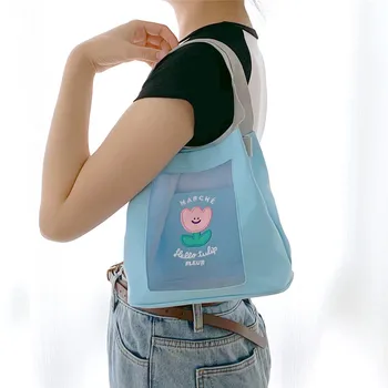 Milkjoy Sød Bjørn Broderi Crossbody Taske Bentoy Kawaii Designer Sommeren Skulder Tote Sling Bag For Kvinder 2020
