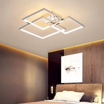 Pladsen Moderne led-loftsbelysning til stue, soveværelse, arbejdsværelse Guld/Forkromet 90-260V Loft Lampe Inventar