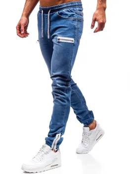 Mænd, er Denim Stof Casual Matteret Lynlås Design Sports-Jeans