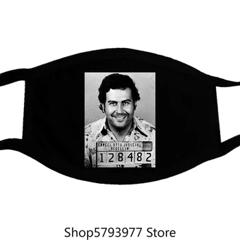 Pablo Escobar Maske Mugshot Bomuld
