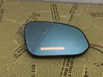 Hurtig forsendelse bagfra blå spejl Led-blinklys Varme Blind spot monitor til Volkswagen passat b6, b7, cc, golf,2stk
