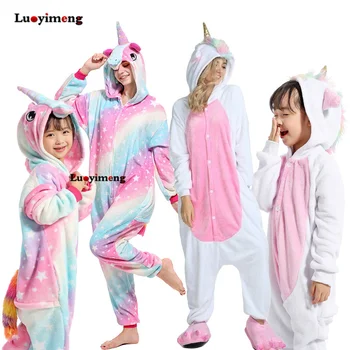 Voksne Børn Kigurumi Pyjamas Unicorn Sy Panda Pyjamas Onesie For Børn Tegnefilm Kvinder Nattøj Baby Nattøj Dreng Pige Kostumer