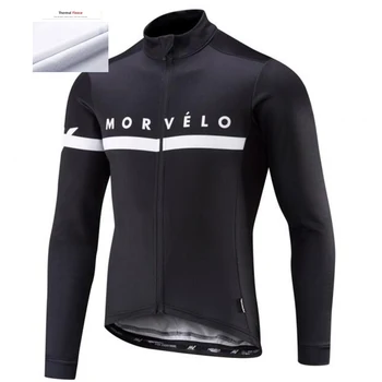 2020 termisk uld team morvelo maillots cykling langærmet skjorte hvid mænd shirts mtb mountainbike-toppe-tøj
