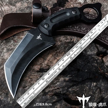 VIND Self-defense karambit udendørs overlevelse taktiske kniv camping kniv høj skarp jagt kniv K10 håndtere 8cr17MOV blade
