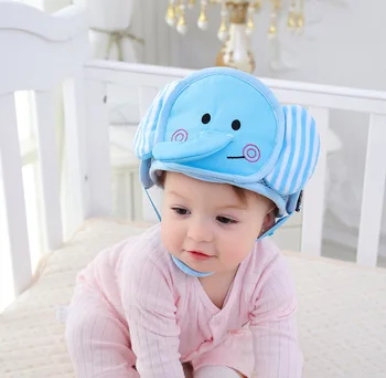 Baby Hoved Beskyttelse Toddler Børn Indstillelig Blød Headguard Caps styrthjelm Baby Buksetrold Cap Anti-kollision Beskyttende Hat