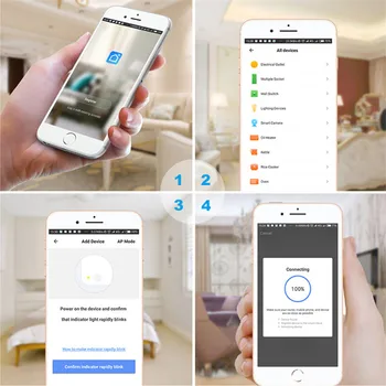 Tuya Smart Liv App WIFI Trådløse Fjernbetjening Smart Stik Adapter stemmestyring EU ' OS Stik Stikkontakt Power Arbejde med Alexa, Google Startside