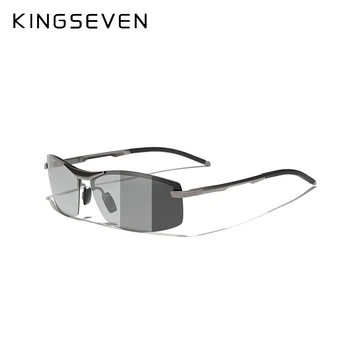 KINGSEVEN Aluminium Fotokromisk Polariserede Solbriller til Mænd Kamæleon Briller Mandlige Sol Briller Dag Night Vision Kørsel Briller