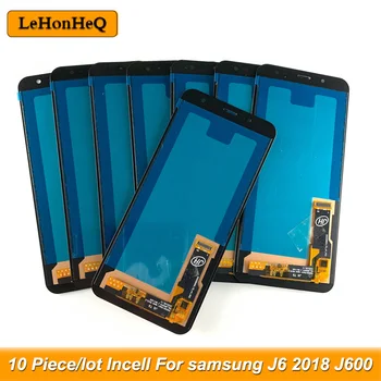 10 Stk/masse J600 Displayet Til Samsung Galaxy J6 2018 J600 LCD-For samsung J600F J600 LCD-Skærm Touch screen Digitizer assembly