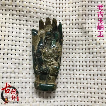 Xiuyu, Han-Dynastiet Ming-og Qing-Dynastierne, jade, jade, gamle jade vedhæng, Buddha hånd, Gud for rigdom