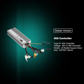 PASION E CYKEL Børsteløs Controller 45A 48V 18 MOSFET Controller & LCD Display 1500W 2000W DC sinusbølge Ebike-Display Controller