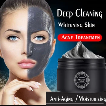 100g Magnetiske Mineral Face-Maske-Pore Cleansing Facial Skønhed Formindske Porer Kridtning Opstrammende Fugtgivende Hudorm Fjernelse Maske