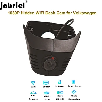 Jabriel Skjulte 1080P bil dvr dash cam Bil Kamera til Volkswagen tiguan mk2 vw passat b5 b6 b7 b8 2012 2013 2016 2017 2018 2019