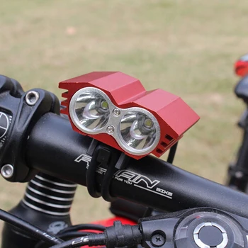 Cykel Lommelygte For Cykel Lys Foran 2 LED T6 USB-Cykling Forlygte Aluminium Alloy MTB Fakkel Vandtæt Bycycle Flash Lampe