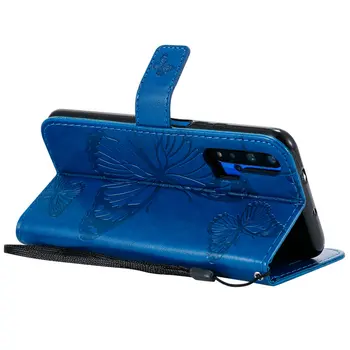 Nova5T Beskyttende Sag 3D Butterfly Flip Cover til Huawei Nova 5T Tilfælde Nova T5 Nova 5 T Telefon Dække Wallet-Kort Slot, Stødsikkert