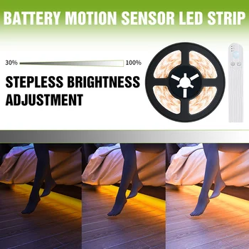 Optisk Motion Sensor LED Strip Intelligent Tænde/SLUKKE for PIR Led Strip Light Flexiable Lim Lampe Tape For Skab/Trapper/Soveværelse