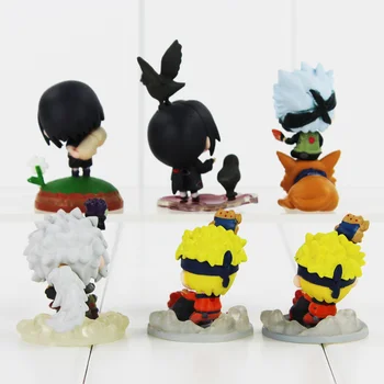 18pcs/masse Naruto Sasuke 4-6cm Sasuke Uchiha Itachi Kakashi Jiraiya Action Figur Legetøj Gave til Børn