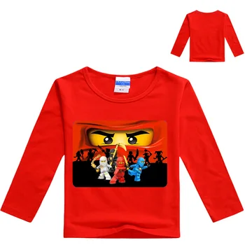 3-12Years 2019 Drenge T-Shirt Legoes T-shirt Baby Ninjago Dreng Tshirt L Ærmer Børn Sommer Tøj Toddler Dreng Shirts