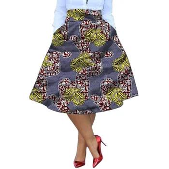 Afrikanske Kente Nederdel Afrikanske Tøj Trykte Nederdele Ankara Plisseret Nederdel Dashiki Print Sommeren Streetwear Kvinder Tøj